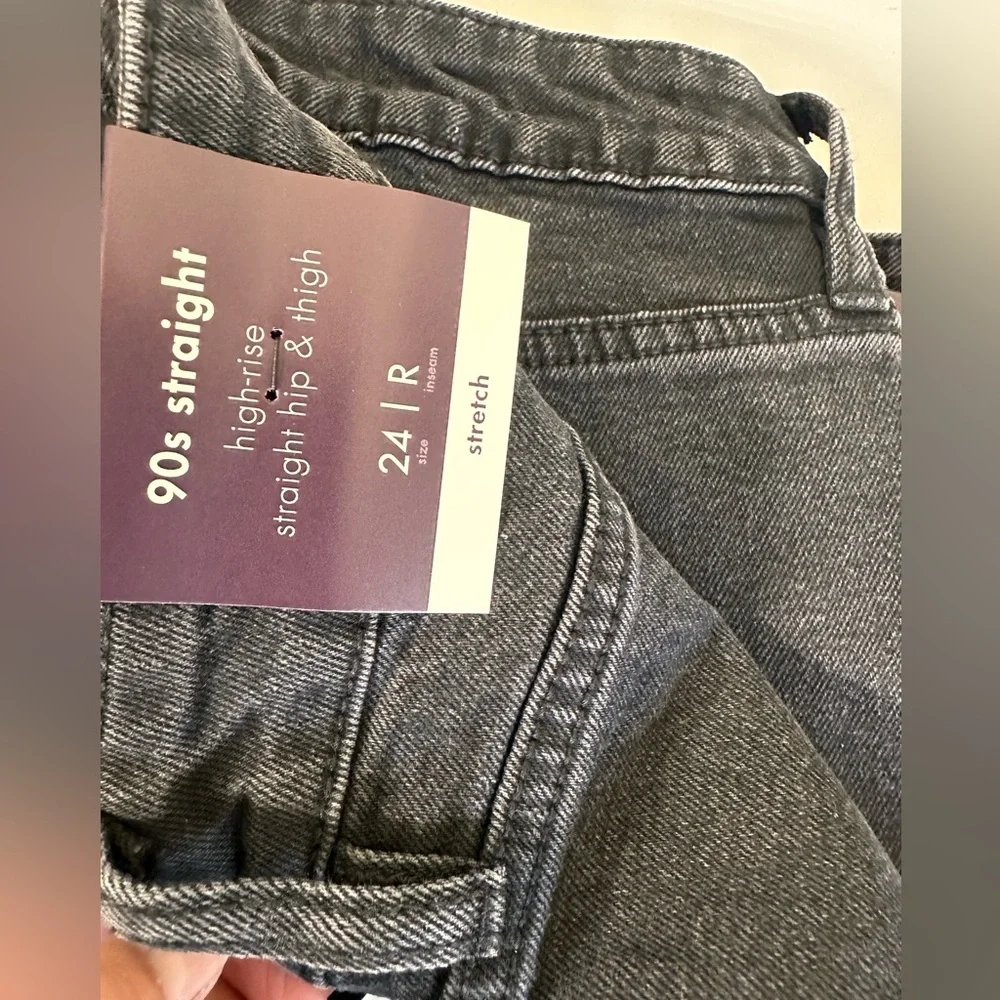 Women’s Ava & Viv high rise 90’s straight stretch no gap waistband‎  READ INFO - Picture 12 of 13